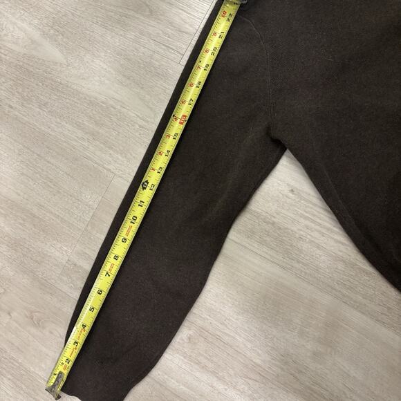 Polo Ralph Lauren Sweater Mens Large Charcoal Pima Cotton 1/4 Zip Preppy Dad - Picture 7 of 10